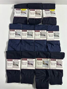 Women’s Navy Dress Trouser Socks - set of (11)  - NWT